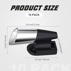 10 Pcs Deer Whistles for Cars – Wind Activated Ultrasonic Animal Alert, Waterpro