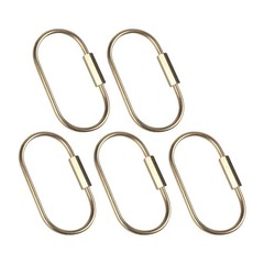 5pcs Brass Keychain Holder Clips for Car Keys and Handbags Outdoor Tool