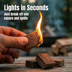 Fire Starter Cubes for Grills: Natural Fire Starters Blocks – Quick 144 pcs