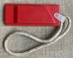 Cal Boating Rescue Whistle Just Wear It Tag Life Jacket Vest California Trinket