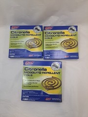PIC Citronella Mosquito Repellent Coils 4 Coils-LOT OF 3
