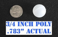 Ten~3/4 inch (22mm) Hollow Polypropylene Balls Monkey Fist Cores~Made in USA