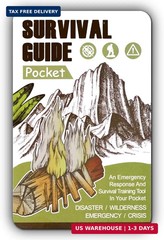 Tiny Pocket Survival Guide EDC Survival Kits Military Grade for Field Emergency,