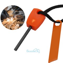 Lot Outdoor Survival Magnesium Rod Fire Starter Emergency Striker Flint for Camp
