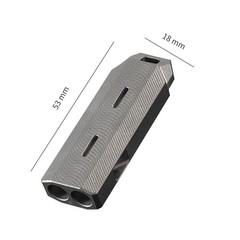 Popular Metal Titanium Alloy Whistle for Sports Referee Hole2238