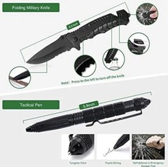 Coogeo Survival Kits 15 In 1 – Great Gifts for Men Dad Husband Camouflage, New