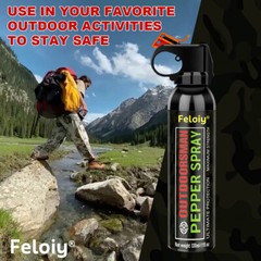 Feloiy Pepper Spray 11oz Powerful Stream Strongest Legal Formula