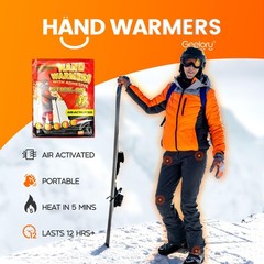 Geelgry Hand Warmers Disposable 175Pcs Long-Lasting Up To 12 Hours For Warm