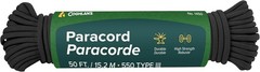 Coghlan’s Nylon Paracord Black Survival Rope 550-lbs Break Strength 50-ft