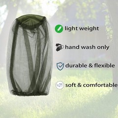 Mosquito Head Net Mesh Hat Protective Cover Fly Insects Bugs Camping Fishing