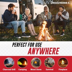 Dextreme Quick Instant Fire Starter – Waterproof 20 Pcs Bag, White
