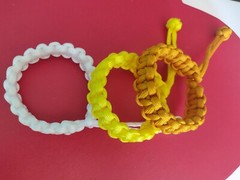3 Pack Handmade Mad Max Style Adjustable Paracord Bracelets 7.5″ Diamond Knott.