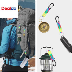Paracord Keychain for Men Women Paracord Carabiner Backpack Keychain with Alumin