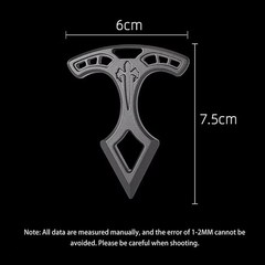 Multifunctional EDC alloy single-finger car window breaker, outdoor camping