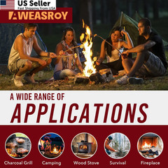 Fire Starter Squares 64 – Starters for Fireplace,Chimney,BBQ Brown-64