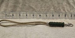550 Paracord Wrist Lanyards, Army Green and Grizzly, 1.5 » Swivel Snap Hook