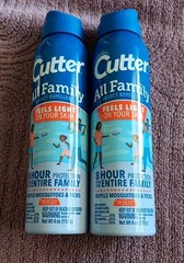 2 Cutter All Family Insect Repellent Mosquito Bug Aerosol Spray 4oz (C08)