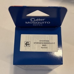 Cutter Eclipse Zone Mosquito Repellent Rechargeable w/ Refill + 11 Refills 40hr