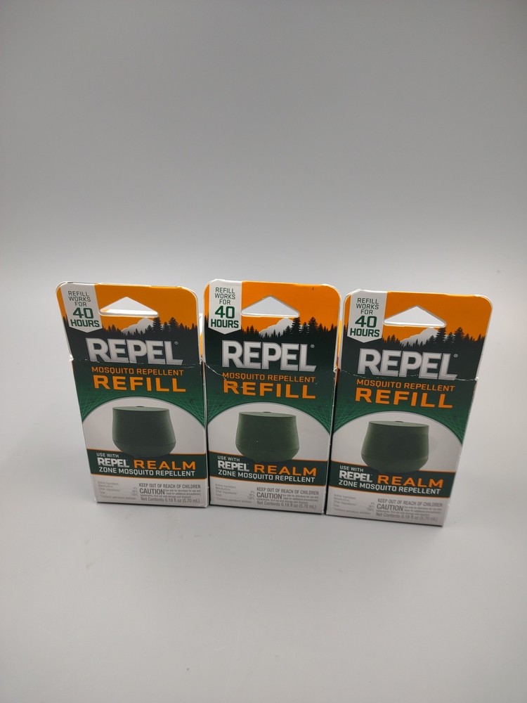 Lot Of 3 Repel Realm Zone Mosquito Repellent Refills