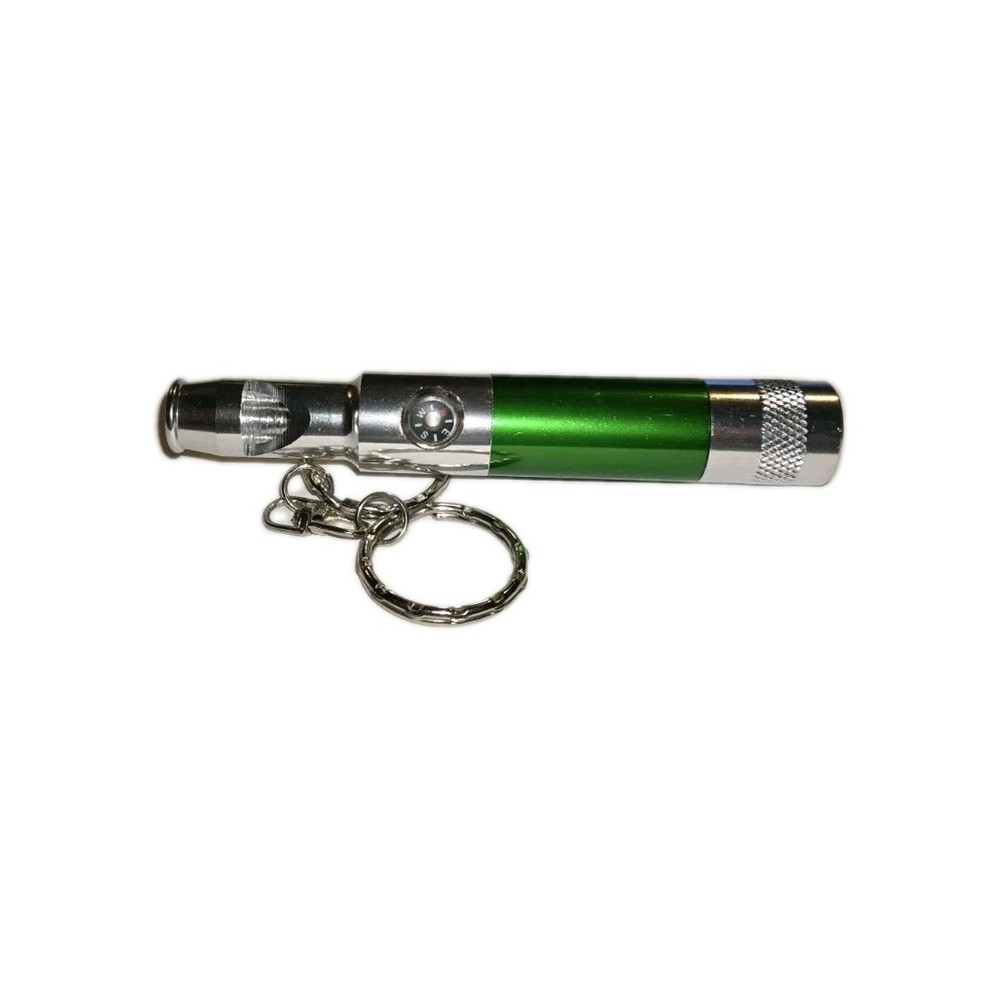 Tactical Survival High Frequency Whistle With LEDFlashlight And Compass Keychain