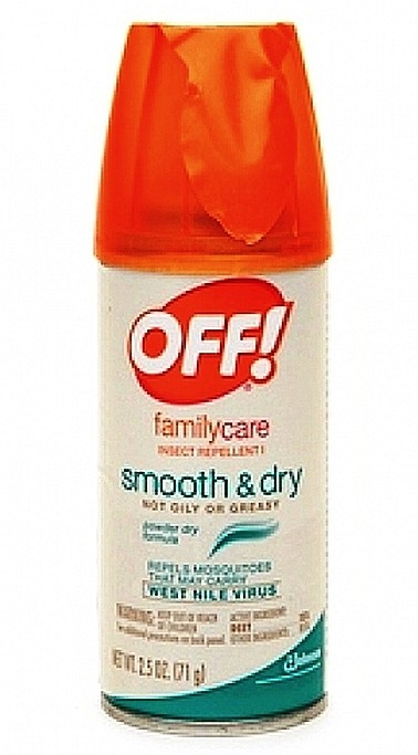 15% DEET OFF! MOSQUITO Insect REPELLent 2.5oz powder smooth aerosol OFF Bug tick