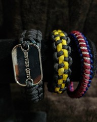 3 Camo Paracord Emergency Rope Survival Bracelets – Made in the USA