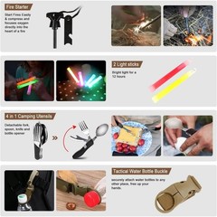 Emergency Survival Kit First Aid Bug out Military Prepper Kit 238 Piece Set