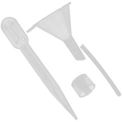 4 Sets Mini Perfume Dispenser Tools Transparent Plastic Liquid Funnels