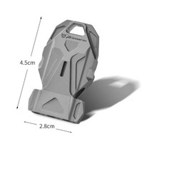 Titanium Alloy Triple Tube Survival Whistle EDC Loud Pendant Keychain Outdoor