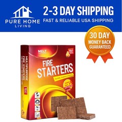 Effortless Fire Starting with 160 Water-Resistant Wax Squares for Camping & More