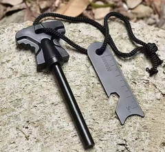 Ferro Rod Fire Starter Flint Steel Striker Survival Camping Outdoor Tool