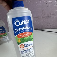 3-Pack Cutter Skinsations Insect Repellent 6 ounces ea, Spray, Aloe & Vitamin E