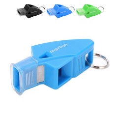 Whistle Plastic Crisp Sound Outdoor Whistle Basketball with Lanyard and Finger