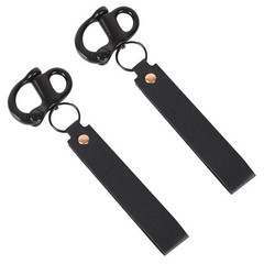 Quick Release Clip Shackle 2 Pack Black Marine Grade 316 Stainless Steel for