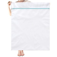 OTraki Large Mesh Washing Bag 43 x 35 in XL 43 x 35 inch, White + Blue