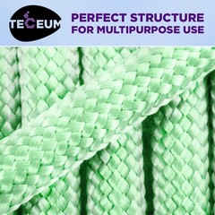 TECEUM Paracord Type III 550 Green – Glow in 100 Ft, – the Dark