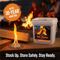(2 Gallons) Charcoal Fire Starter Bucket – Emergency Fuel Eco-Friendly