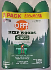 THREE PACK OFF! Deep Woods Long Lasting Insect Repellent 9oz CANS FREE SHIPPING!