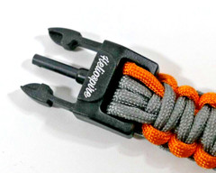Paracord Survival Bracelet – Compass, Temp, Fire, Whistle, Tools etc