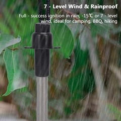 Outdoor Emergency Fire Starter Push To Start Camping Tool For Survivalists LERC