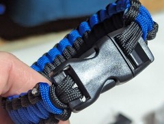 (100) 10″ Police Paracord Bracelets w/Lock Clip (.75 each) Makes A Great Gift