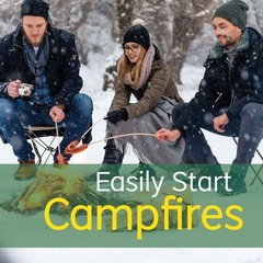 Natural Fire Starters – 70 Pieces. All Weather Charcoal & BBQ Fire Starters f…
