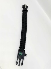 Paracord Outdoor/Hiking Survival Bracelet With Compass Snap Clasp Unisex 7.5″