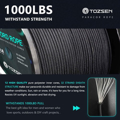 Paracord 1000Lb | 1000 250 100 50Ft Paracord