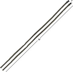 Black Survival Kit Utility Straps 80 Inch Dual Use Pack For Treestands