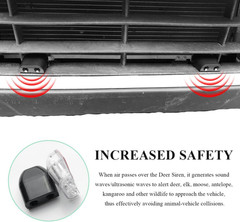 4 PCS Deer Whistles for Car, Deer Warning Whistle Wind Activated Safety Alert wi