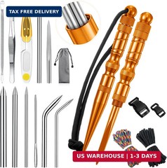 Shimeyao 12 Pcs 2026 Update Paracord FID Knotter Tools Set Stainless Steel Marli