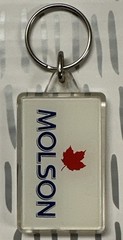 Vintage Molson Canadian Beer Keychain Zipperpull Thermometer Collectable