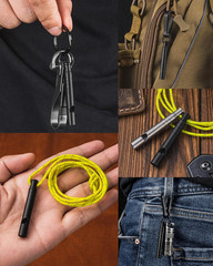 TISUR Titanium Emergency Whistle,120Db Safety Whistle with Lanyard,Outdoor Survi