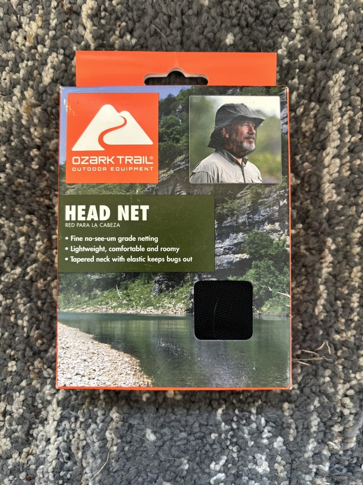 Ozar Trail Outdoor Equipment Head Net Lightweight Tapered Neck Fine Netting (N)